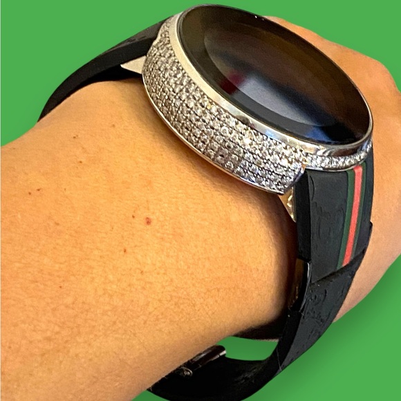 AUTHENTIC Gucci I-Gucci MENS 5.37 CTW Diamond Digital Watch NICE!!! - Picture 16 of 16